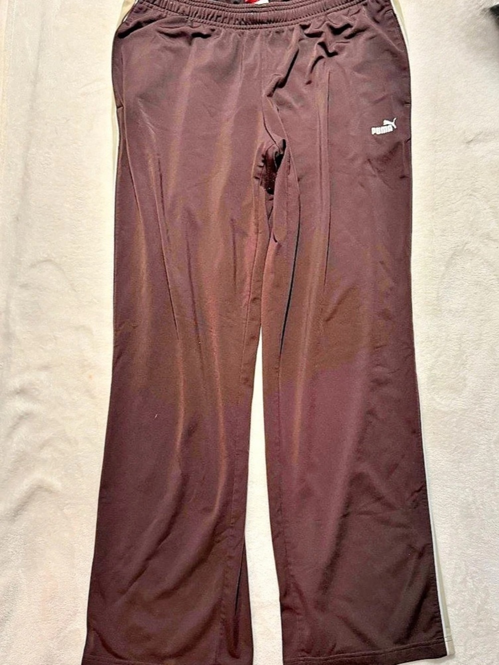 Puma Track Pants in Brown Size Medium